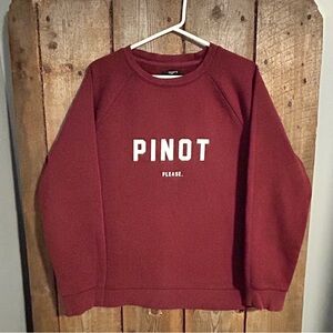 Brunette The Label Red Crew Neck Sweater